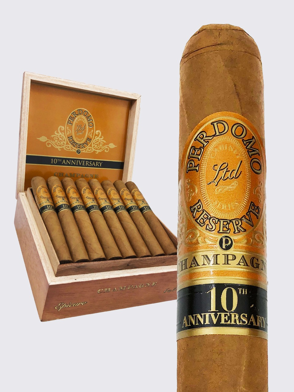 découvrez le cigare perdomo 10th anniversary champagne, une édition spéciale célébrant une décennie d'excellence avec des saveurs riches et délicates, parfait pour les connaisseurs.